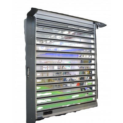 Transparent High Speed Door Low Noise Friction Reduce Air Convection