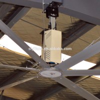 20ft Aluminum Alloy Blade HVLS Air Exhaust Big Ceiling Fan