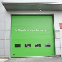 Insulated PU sectional door for plant