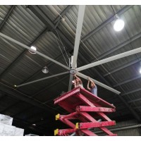 Energy Saving 24ft 6 Blades High Speed Air Cooling HVLS Ceiling Fan for Workspace